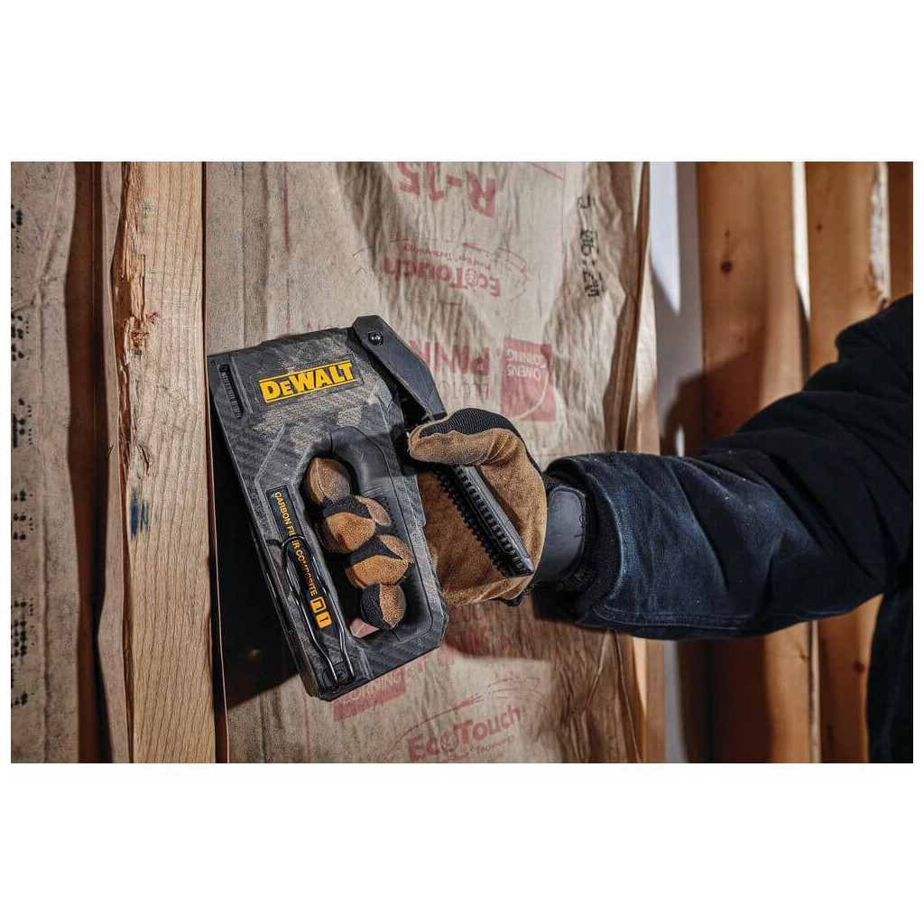 Степлер будівельний DeWALT CARBON FIBRE для скоб типу "G" 6-14мм, цвяхів типу "J" 12, 15мм. (DWHT80276-0) - зображення 8