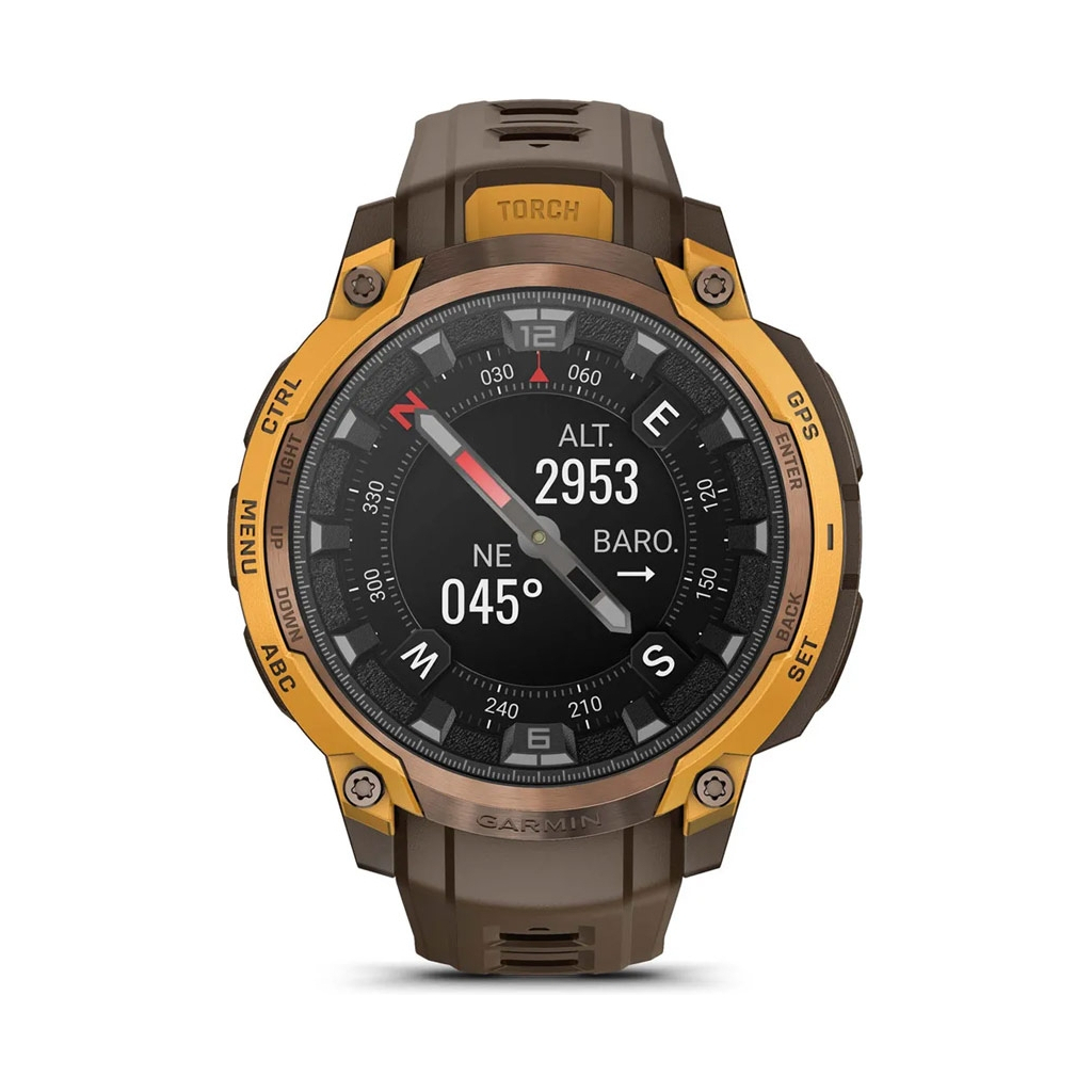 Смарт-годинник Garmin Instinct Crossover AMOLED, BronzeSunburst/Cocoa, GPS смарт-годинник (010-03398-01) - изображение 7