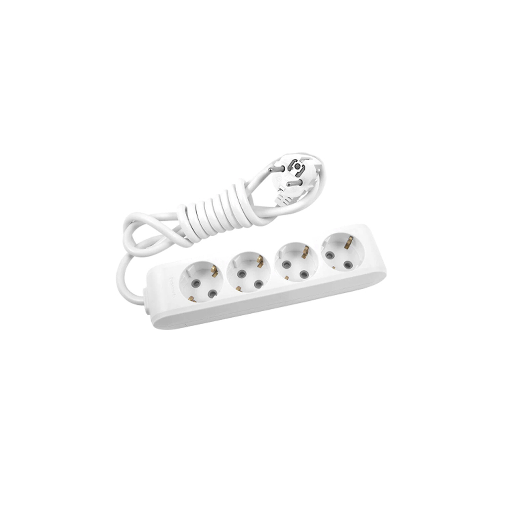 Мережевий подовжувач Panasonic X-tendia із заземленням 4 розетки, 2м (WLTB04422GR-UA) - зображення 1