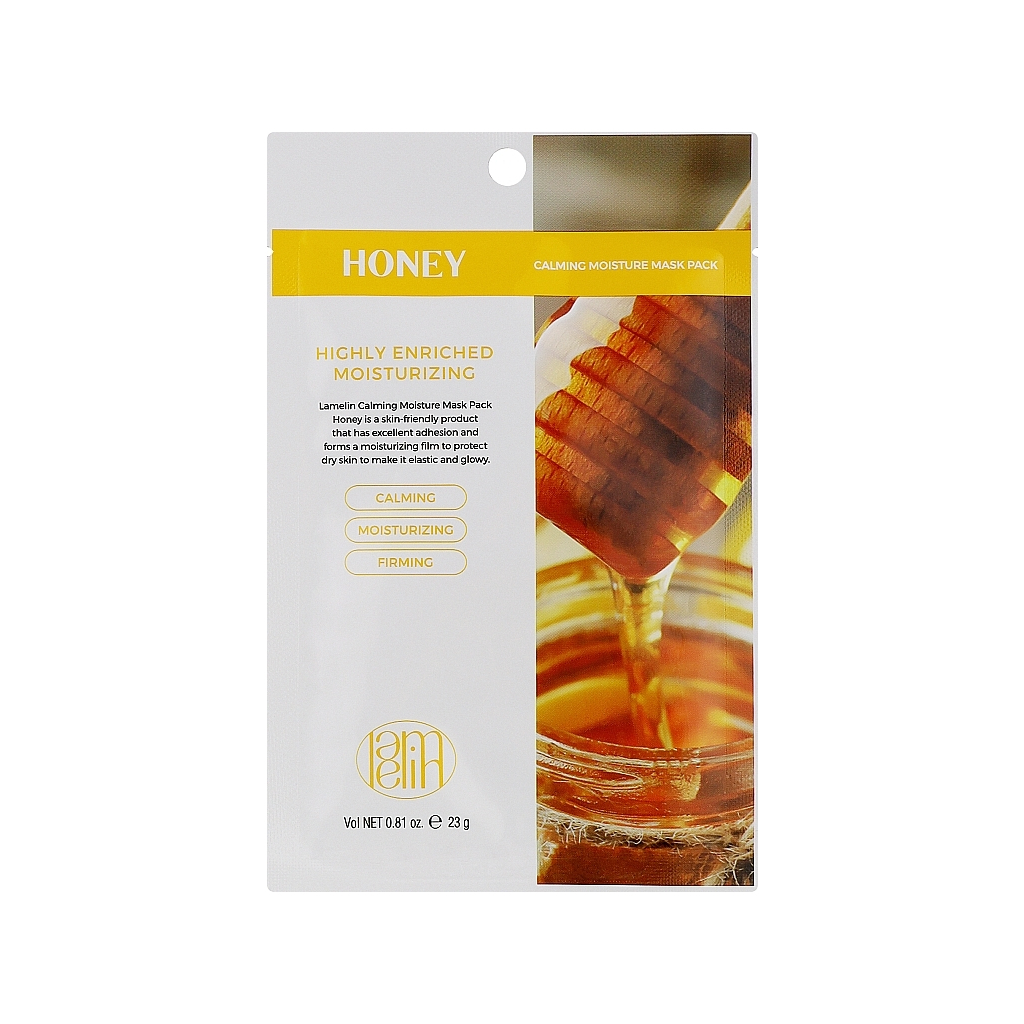 Маска для обличчя Lamelin Тканинна Honey 23 г (8809733214638) - зображення 1