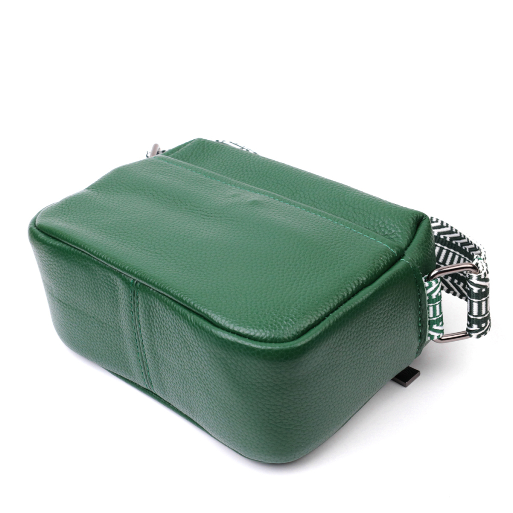 Сумка Vintage З натуральної шкіри Зелена (22603) - зображення 8