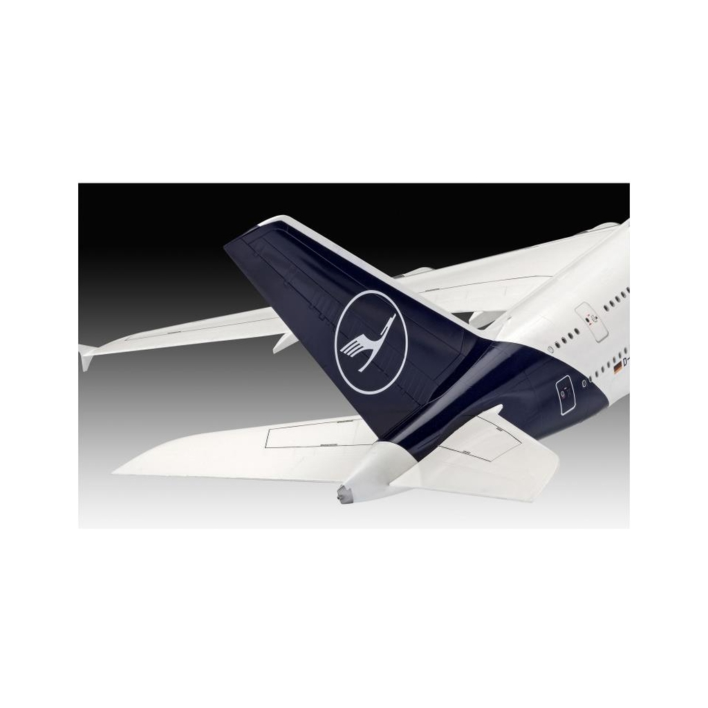 Збірна модель Revell Літак Airbus A380-800 "Lufthansa" нова ліврея, рівень 5, 1:144 (RVL-03872) - picture 5