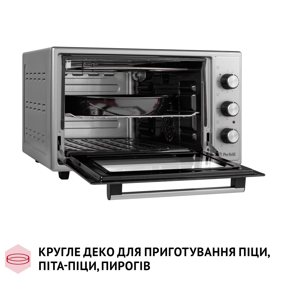 Електропіч Perfelli SIERRA 37 GREY - зображення 7
