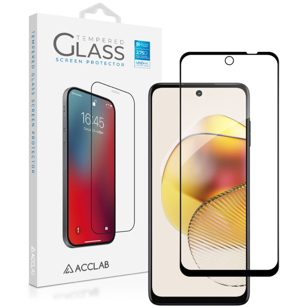 Скло захисне ACCLAB Full Glue MOTO G73 Black (1283126567261) - зображення 1