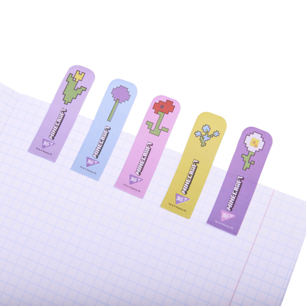 Стікер-закладка Yes Minecraft.Spring паперові 55х15 мм, 100 шт (5x20) (170439) - зображення 2