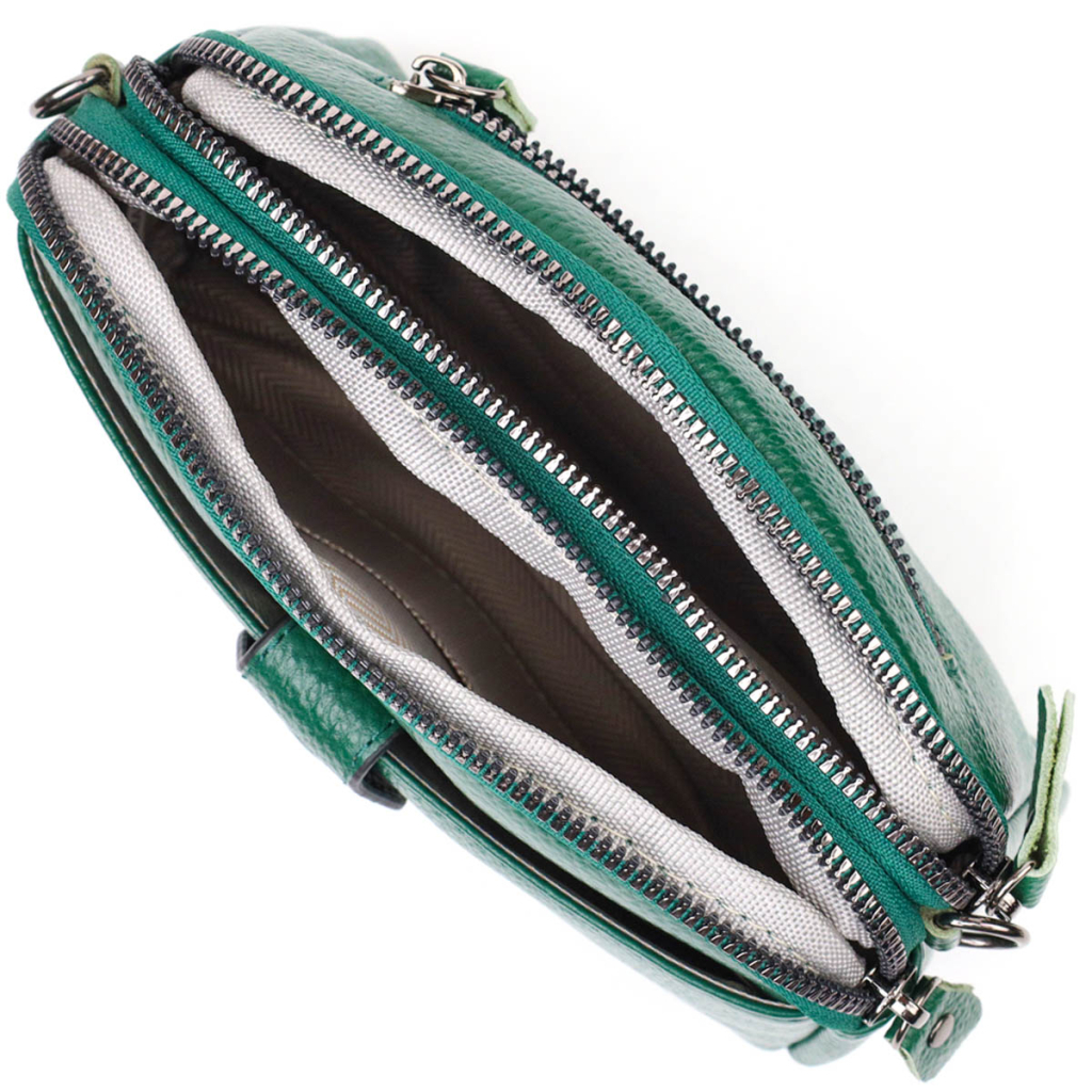 Сумка Vintage З натуральної шкіри Зелена (22101) - зображення 6