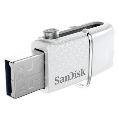 USB флеш накопичувач SanDisk 32GB Ultra Dual Drive White OTG USB 3.0 (SDDD2-032G-G46W) - зображення 4
