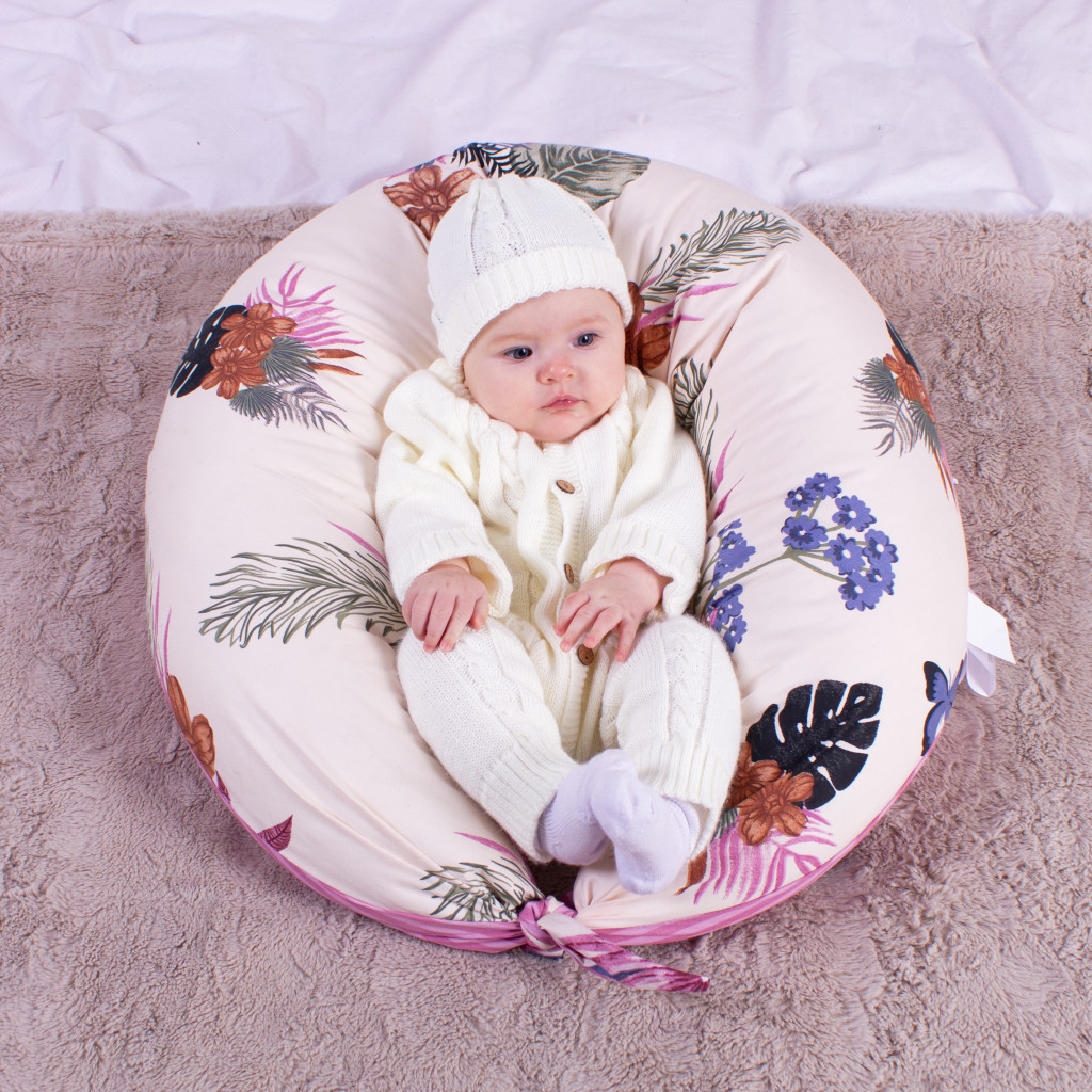 Подушка MirSon для вагітних та годування №8315 Print Line 20-0001 Bella Бязь 30х170х20 см (2200006200406) - зображення 1