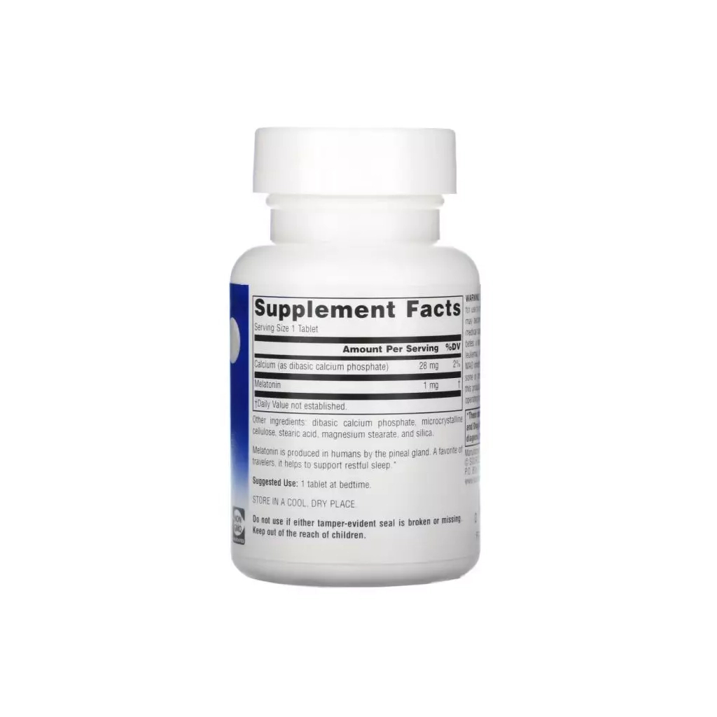 Амінокислота Source Naturals Мелатонін 1мг, Sleep Science, 100 таблеток (SN0719) - зображення 2