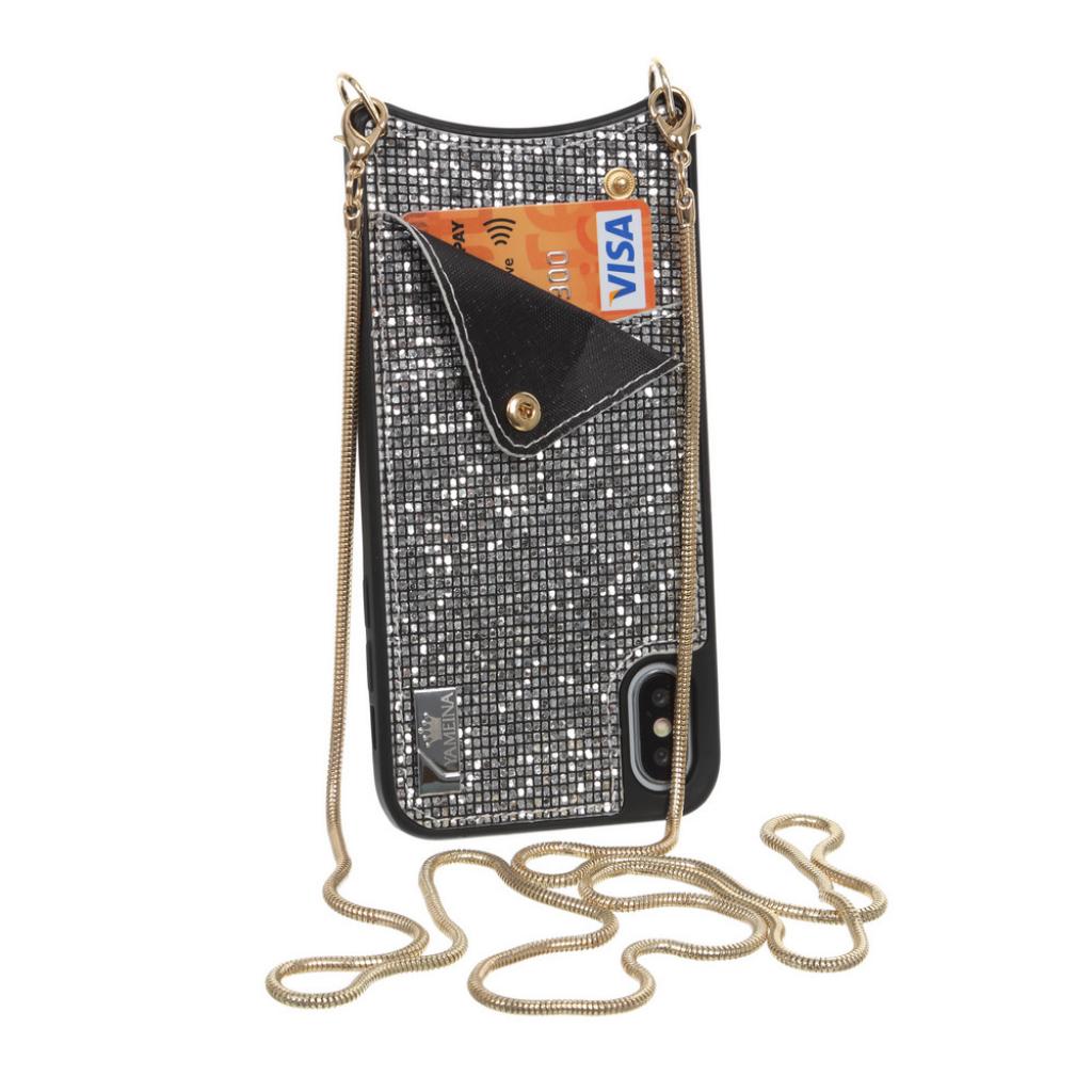 Чохол до мобільного телефона BeCover Glitter Wallet Apple iPhone X/Xs Silver (703620) - зображення 1