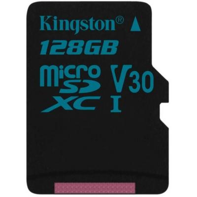 Карта пам'яті Kingston 128GB microSD class 10 UHS-I U3 Canvas Go (SDCG2/128GBSP) - зображення 1
