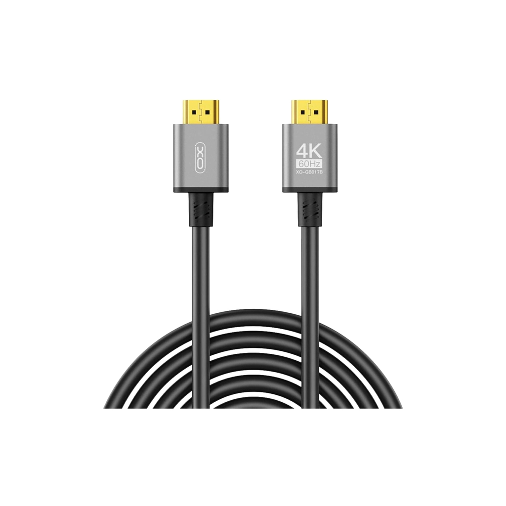 Кабель мультимедійний HDMI M to HDMI M 5.0m V2.0 black XO (GB017B-HDMI.tranish) - зображення 2