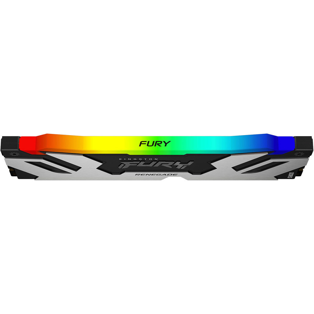 Модуль пам'яті для комп'ютера DDR5 16GB 7200 MHz Renegade RGB Black/Silver Kingston Fury (ex.HyperX) (KF572C38RSA-16) - зображення 2