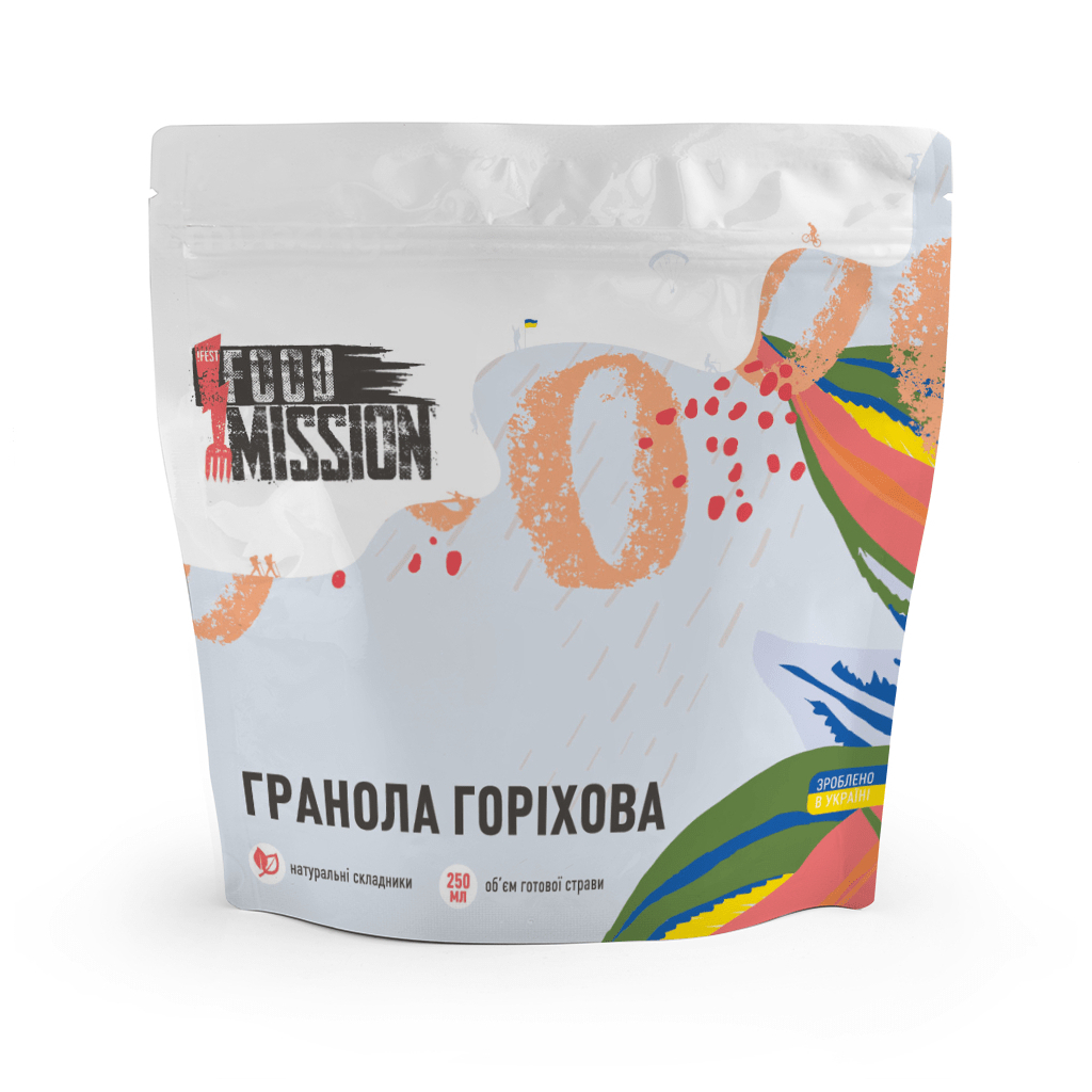 Їжа швидкого приготування Food Mission Гранола Горіхова 100 г (fm.30450) - зображення 1