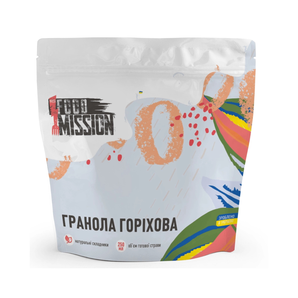 Їжа швидкого приготування Food Mission Гранола Горіхова 100 г (fm.30450) - зображення 1