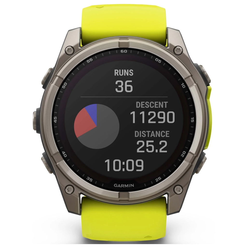 Смарт-годинник Garmin fenix 8 51mm,Saph Solar, BareTi/Graphite,AmpYe/GrphBnd (010-02907-21) - изображение 7