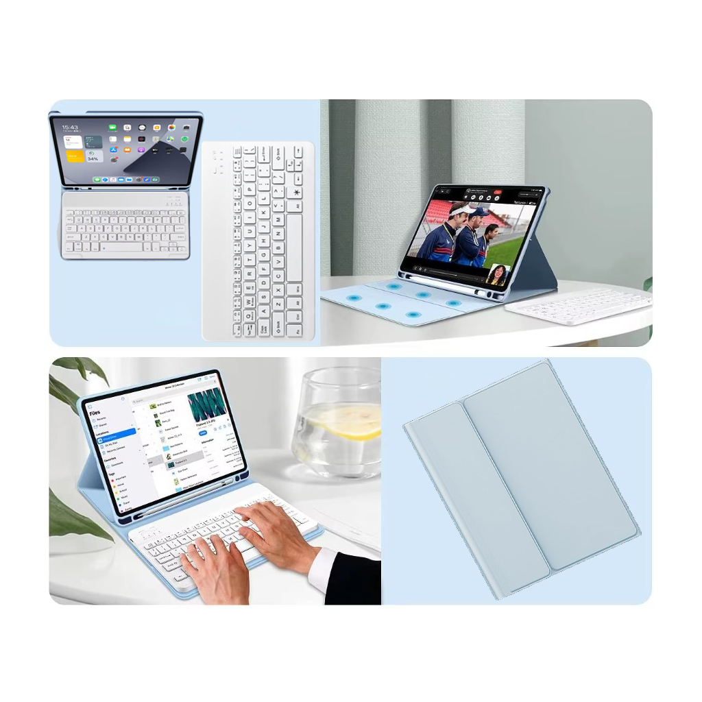 Чохол до планшета BeCover with keyboard Apple iPad Mini 6 2021 Light Blue (712989) - зображення 7