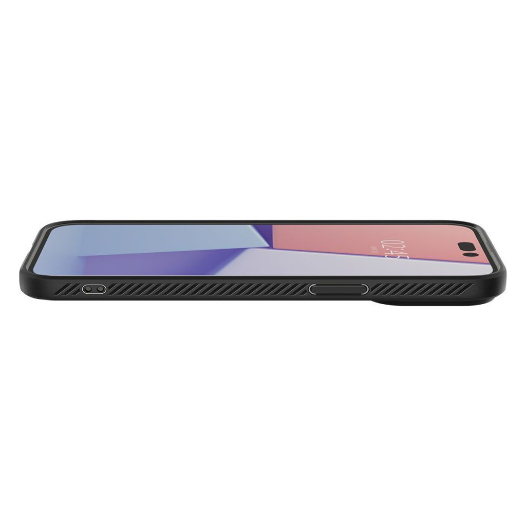 Чохол до мобільного телефона Spigen Apple iPhone 14 Pro Liquid Air, Matte Black (ACS04957) - зображення 9