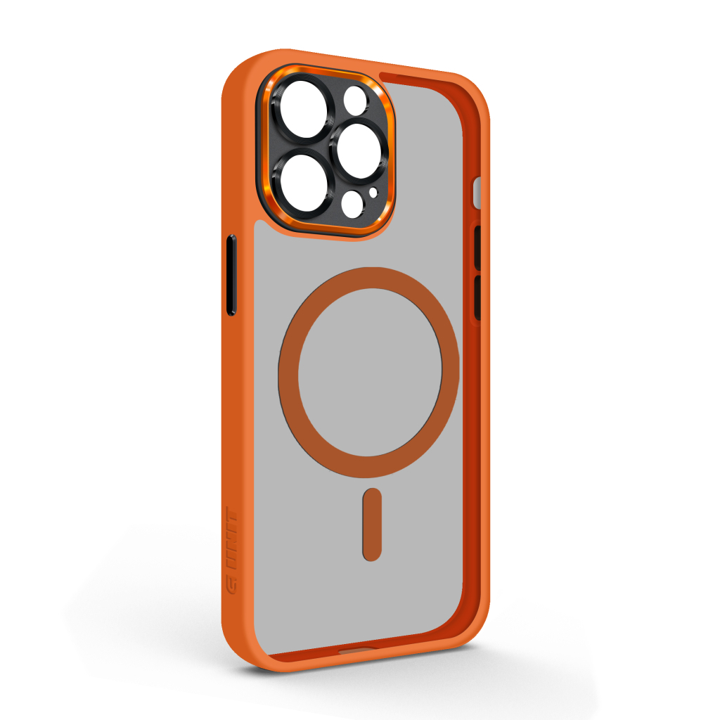 Чохол до мобільного телефона Armorstandart Unit MagSafe SE Apple iPhone 14 Pro Max Orange Black (ARM75376) - зображення 1