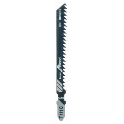 Полотно Bosch T111 С, HC, 5 шт, к электролобзику (2.608.630.033) - зображення 1