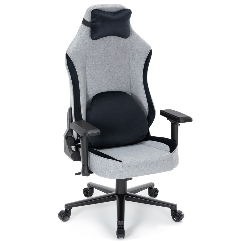 Крісло ігрове GamePro GC715DG Linen fabric Dark grey (GC715DG) - зображення 4