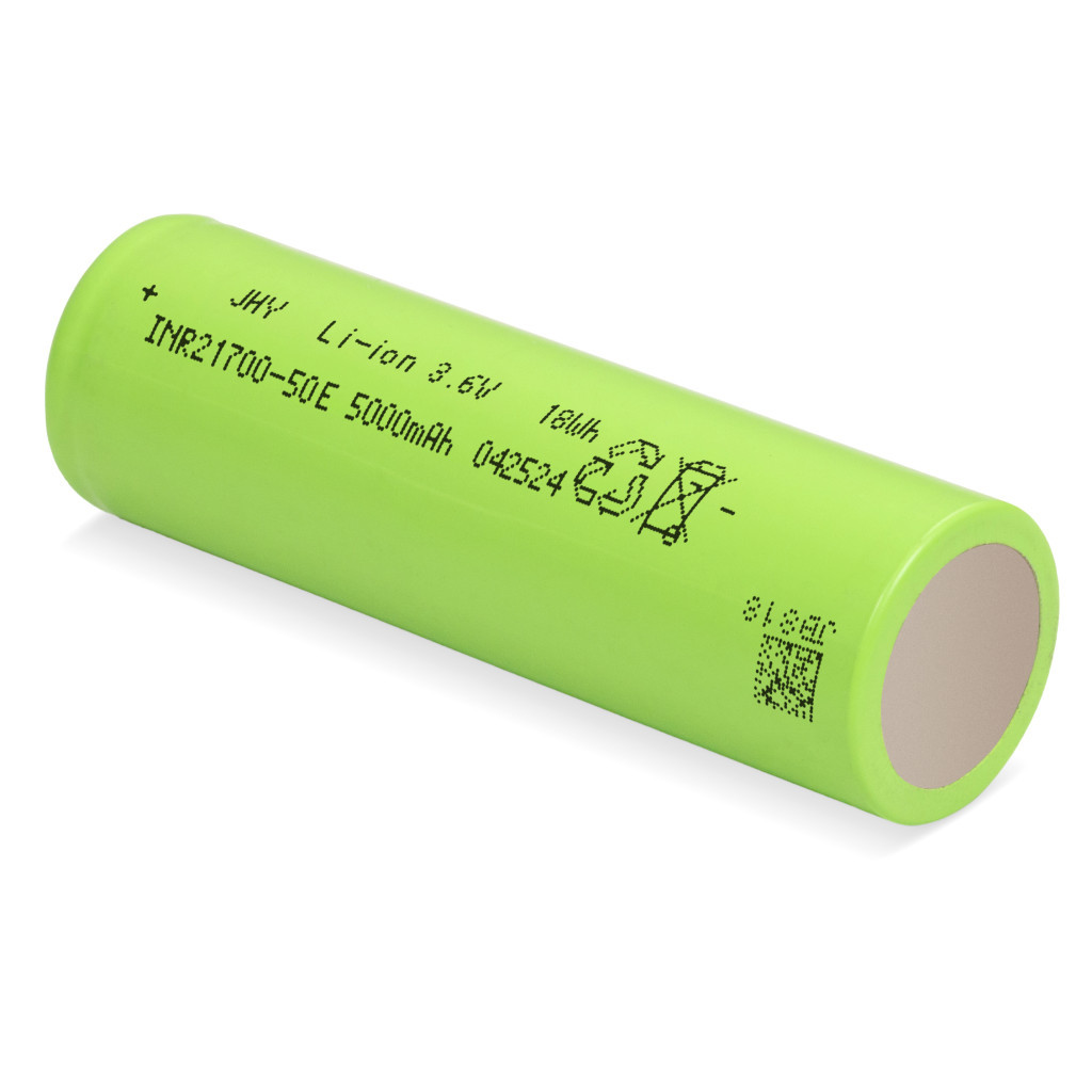 Акумулятор JHY 21700 Li-Ion 5000mAh 3.6V 15A (INR21700-50E) - зображення 4