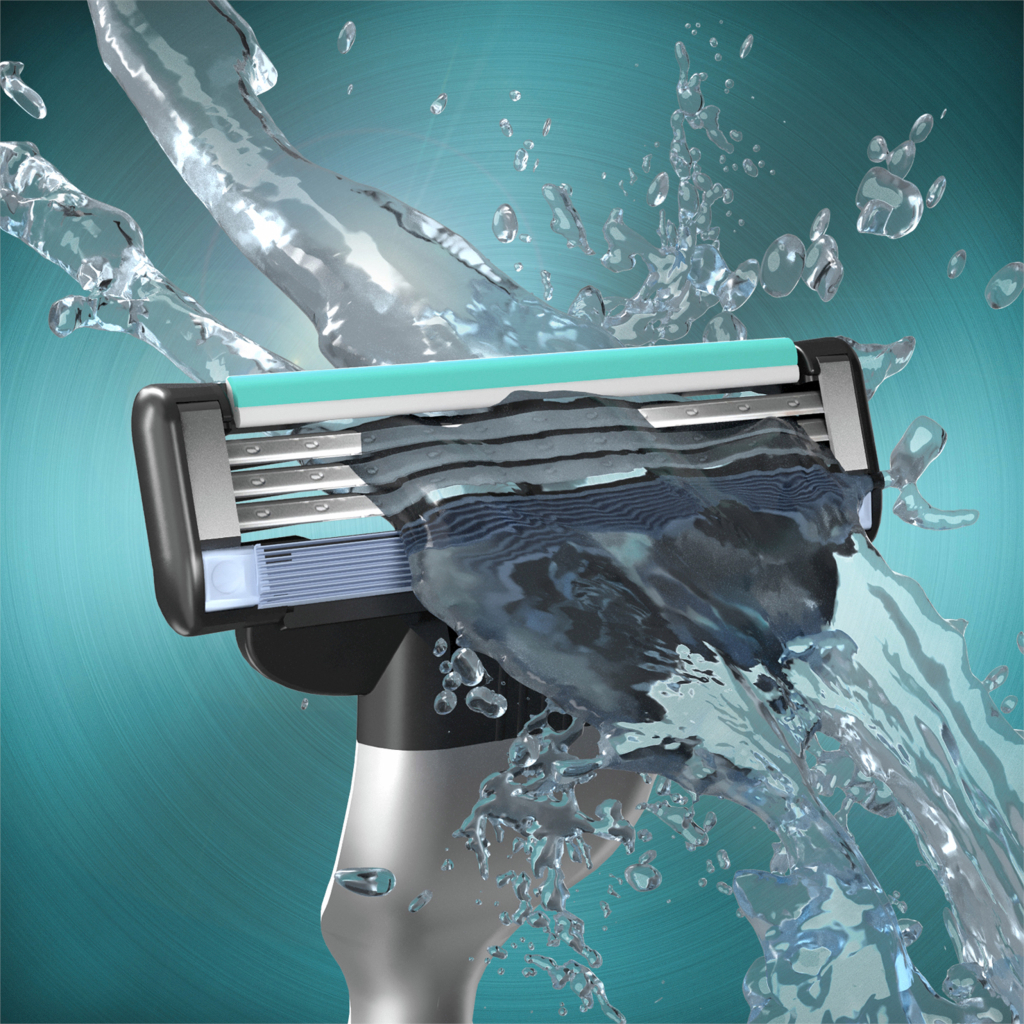 Набір косметики Gillette Станок для гоління Mach3 + 2 змінних леза + Гель для душу Old Spice 3-в-1 Whitewater 250 мл (8700216221047) - зображення 4