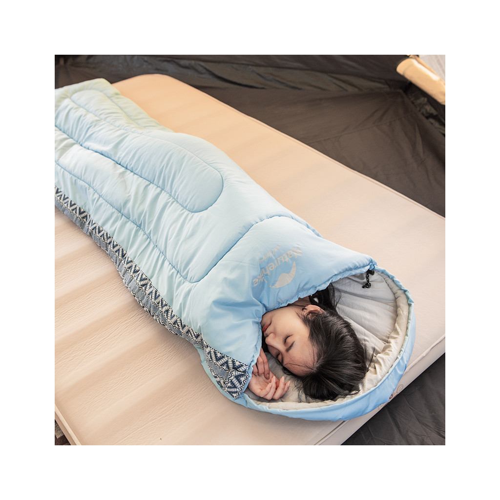 Спальний мішок Naturehike L250 NH21MSD07 Blue Right (6927595774830-R) - зображення 5