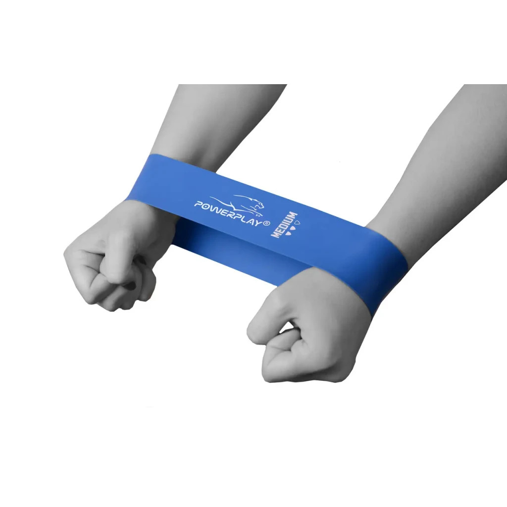 Еспандер PowerPlay 4114 Medium Синя (PP_4114_Blue_Medium) - зображення 2