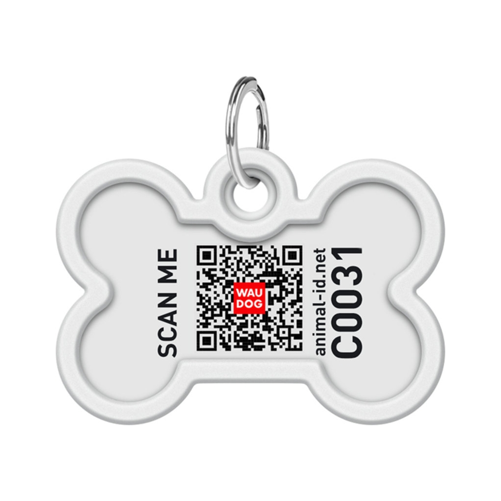 Адресник для тварин WAUDOG Smart ID з QR паспортом "Бетмен вінтаж", кістка 40х28 мм (0640-1008) - изображение 3