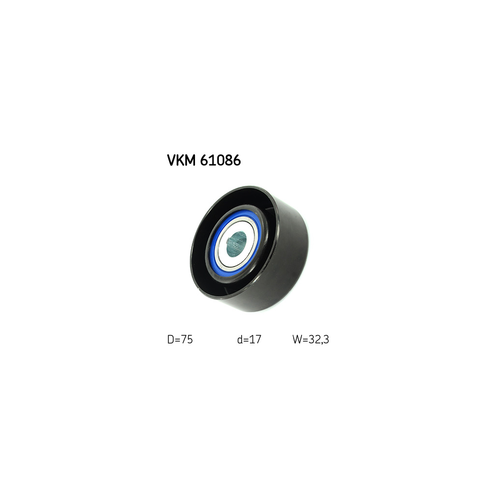 Ролик натягувача ременя SKF VKM 61086 - зображення 2