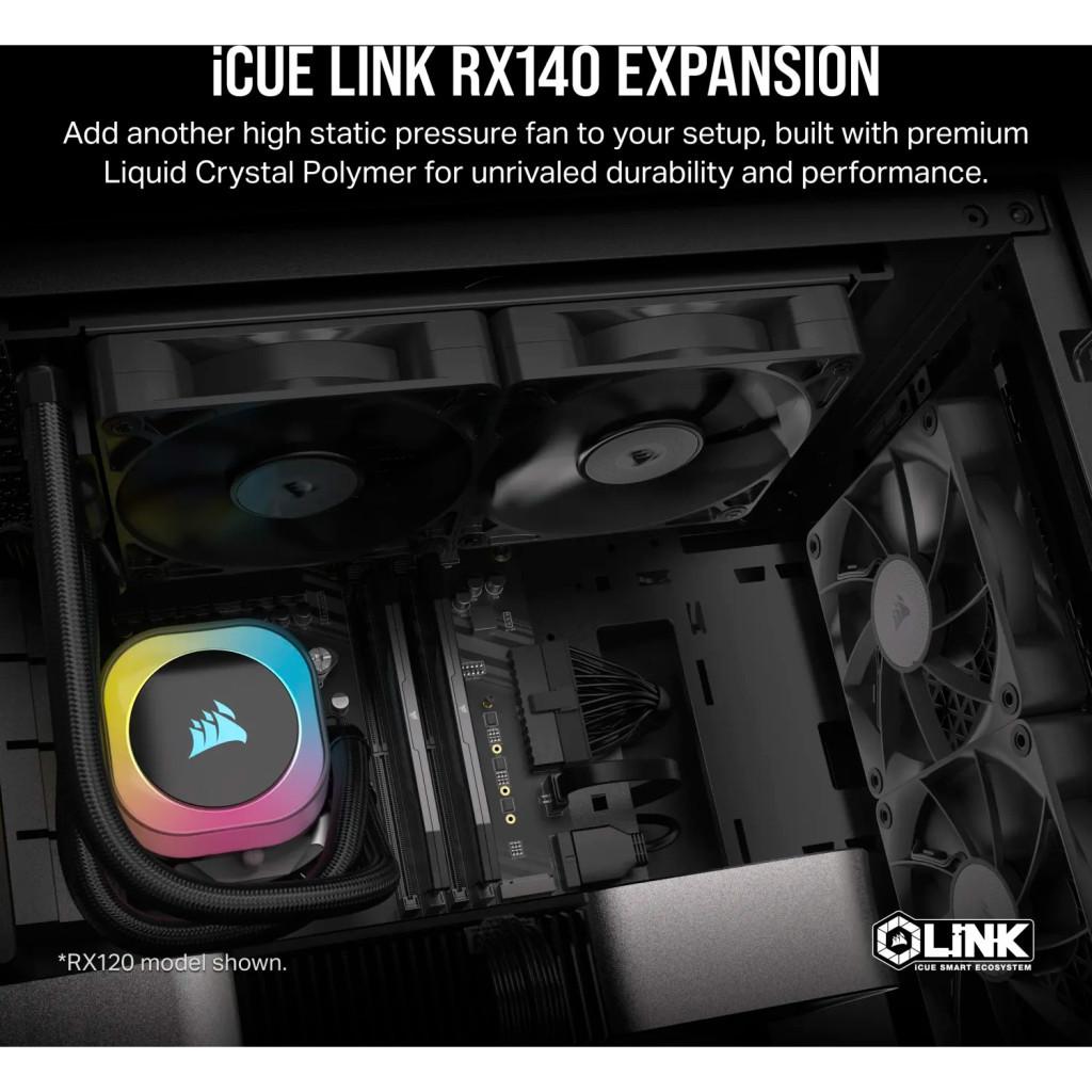 Кулер до корпусу Corsair iCUE Link RX140 PWM (CO-9051011-WW) - зображення 7