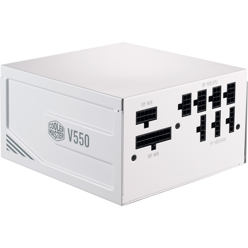 Блок живлення CoolerMaster 550W V550 GOLD-V2 WHITE EDITION (MPY-550V-AGBAG-EU) - зображення 4
