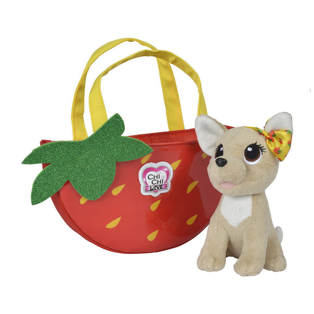 М'яка іграшка Simba Chi Chi Love Чихуахуа Фешн Фруктова мода Полуниця із сумочко (5893156) - зображення 1
