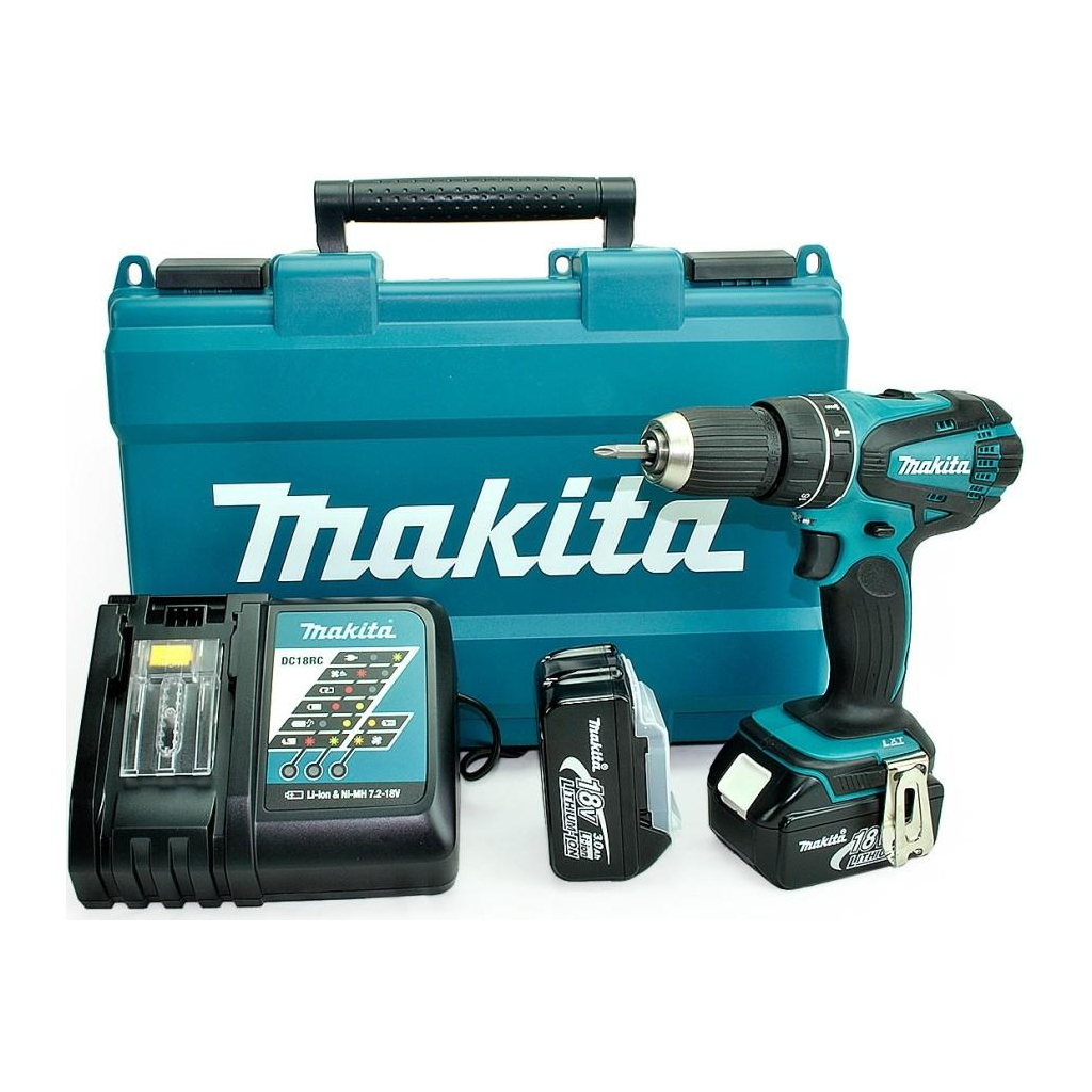 Шуруповерт Makita LXT, 3Аг х 2шт, Makpac, 50 / 36Нм (DHP456RFJ) - зображення 6