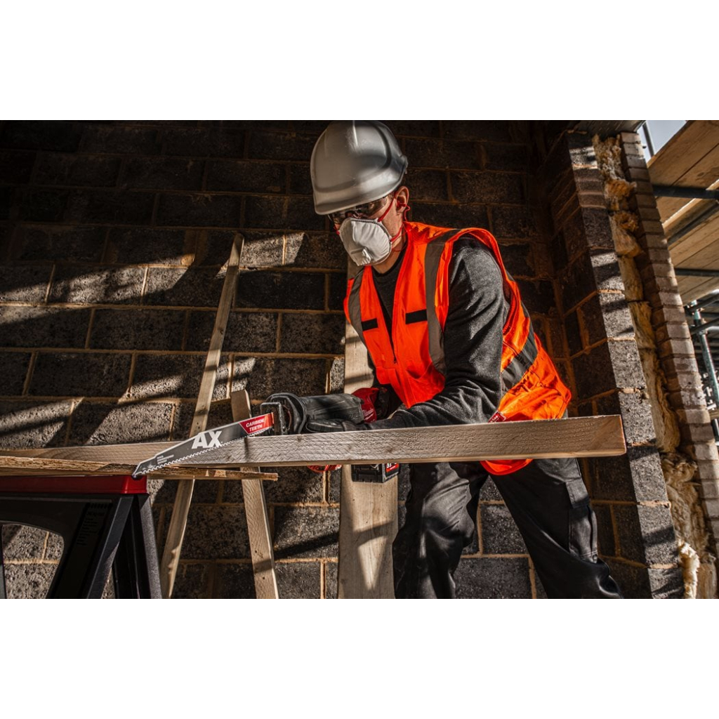 Полотно Milwaukee для шабельної пили, AX CARBIDE 150мм, крок 5мм, 5шт, деревина з цвяхами (48005521) - зображення 2