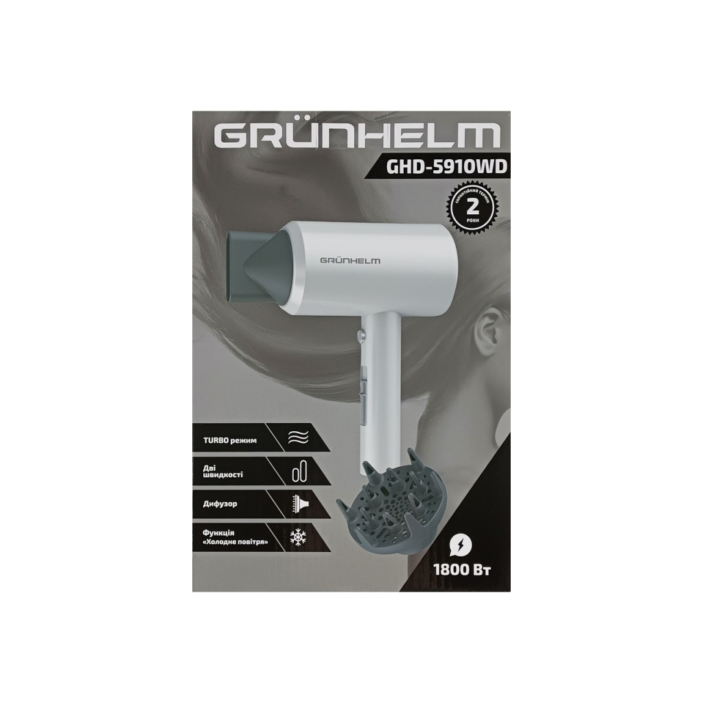 Фен Grunhelm GHD-5910WD - зображення 4