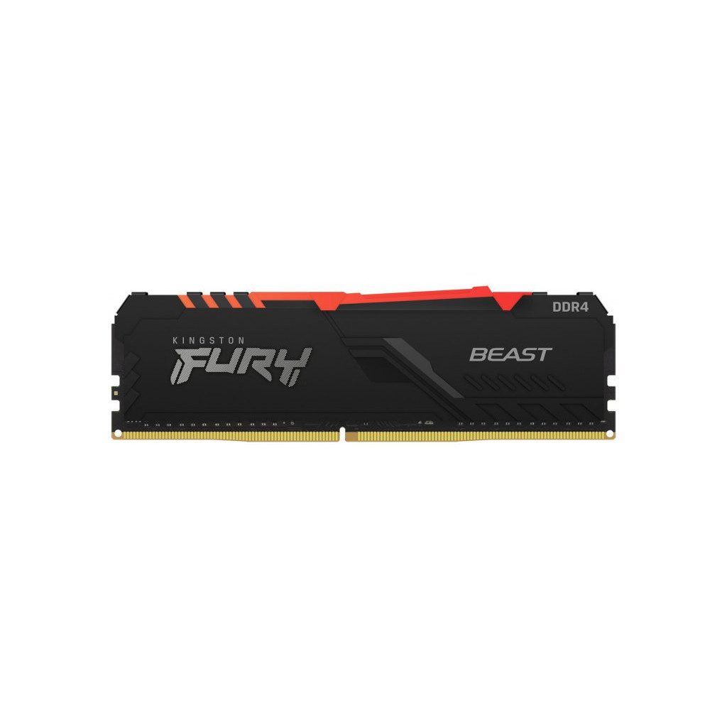Модуль пам'яті для комп'ютера DDR4 16GB 3200 MHz Beast RGB Kingston Fury (ex.HyperX) (KF432C16BBA/16) - зображення 1