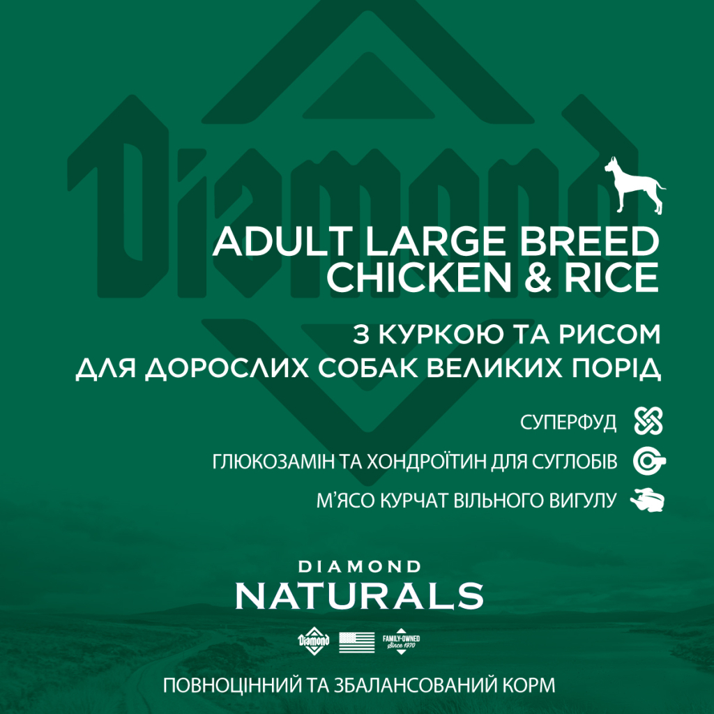 Сухий корм для собак Diamond Naturals Adult Large Breed Chicken&Rice 15 кг (0074198615339) - зображення 5