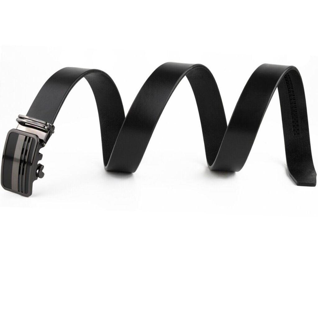 Ремінь Vintage Чоловічий з автоматичною пряжкою смужки Чорний (20292) - зображення 5