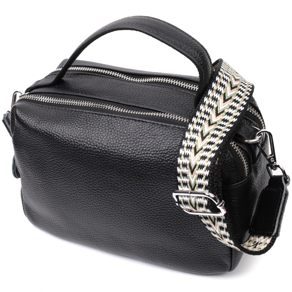 Сумка Vintage З натуральної шкіри Чорна (22343) - зображення 1