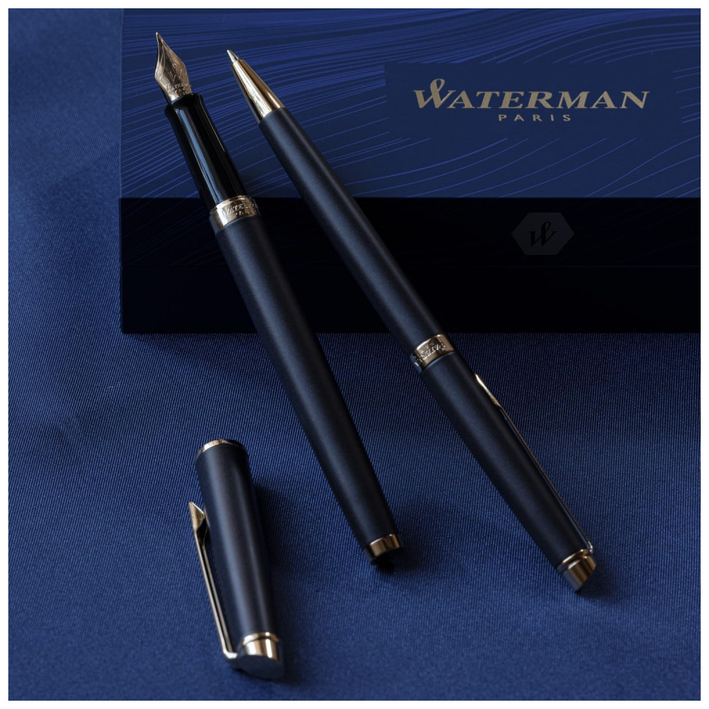 Ручка пір'яна Waterman HEMISPHERE Metallic Lava Black GT FP F (12 090) - изображение 6