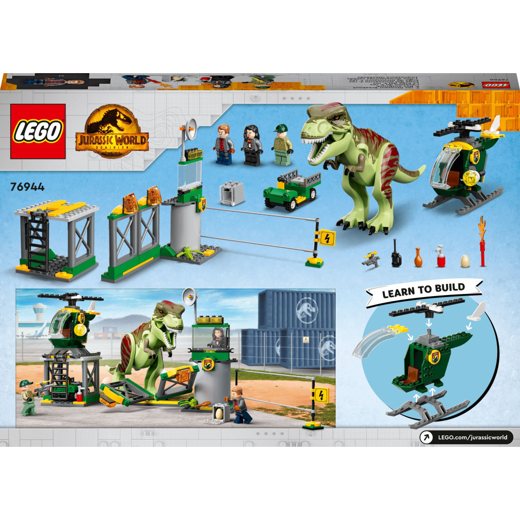 Конструктор LEGO Jurassic World Втеча Тиранозавра 140 деталей (76944) - зображення 10