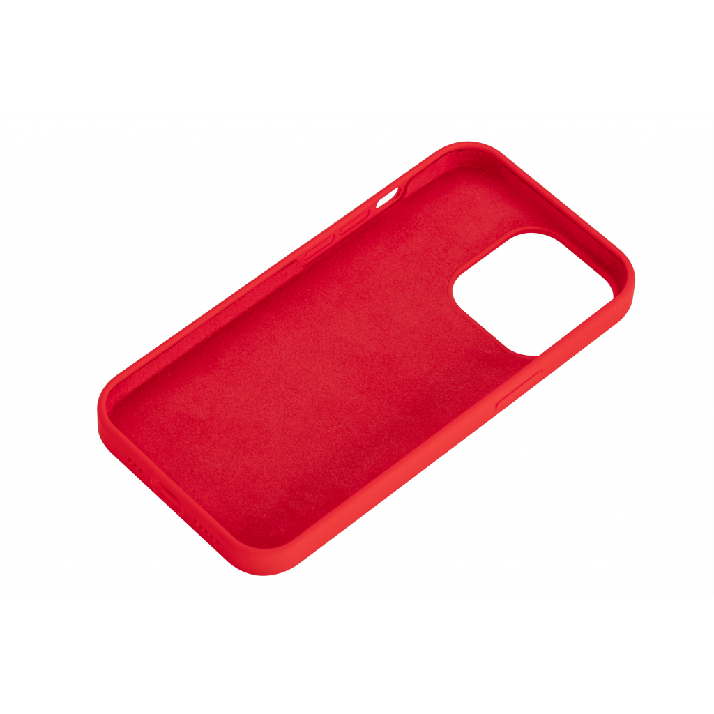 Чохол до мобільного телефона 2E Basic Apple iPhone 13 Pro, Liquid Silicone, Red (2E-IPH-13PR-OCLS-RD) - зображення 3