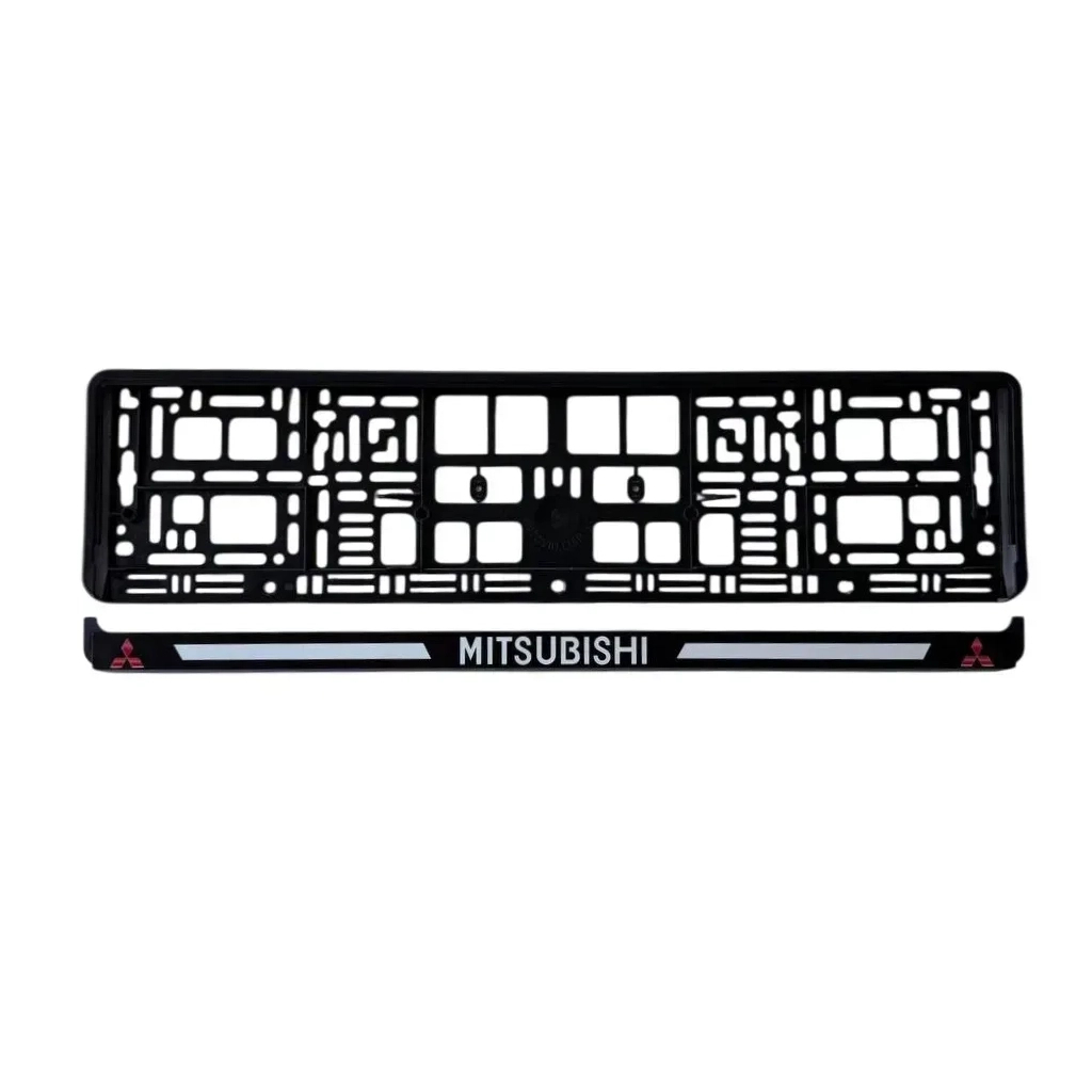 Рамка номерного знака Poputchik Mitsubishi (24-112-IS) - изображение 2