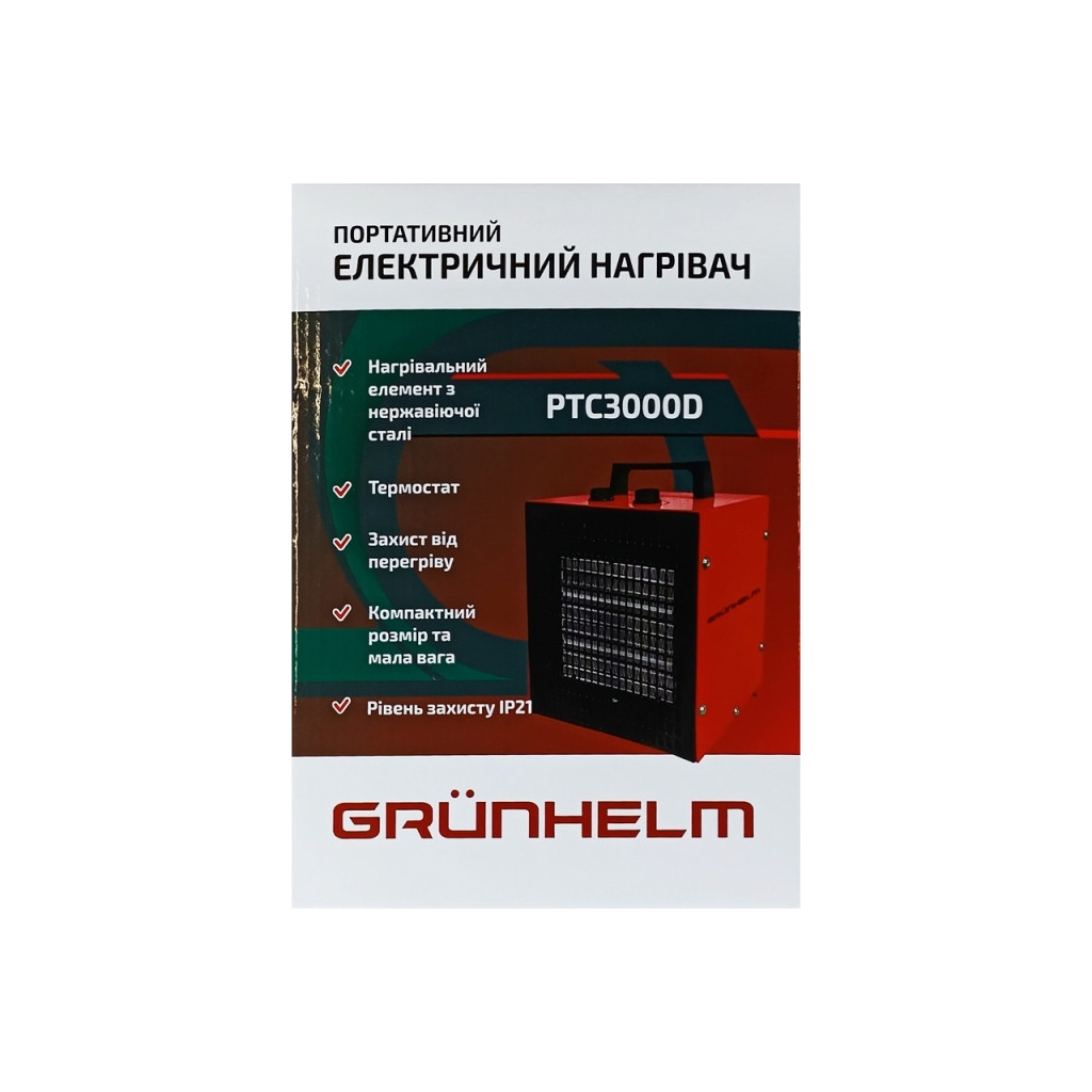 Обігрівач Grunhelm РТС-3000D - зображення 5