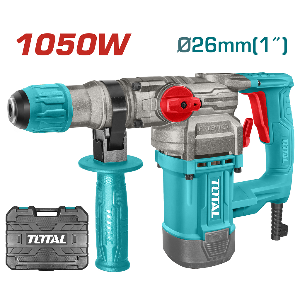 Перфоратор Total TH110266 SDS-Plus, 1050Вт, 0-1100об/хв, 4.5Дж, 0-3800 уд/хв (TH110266) - зображення 4