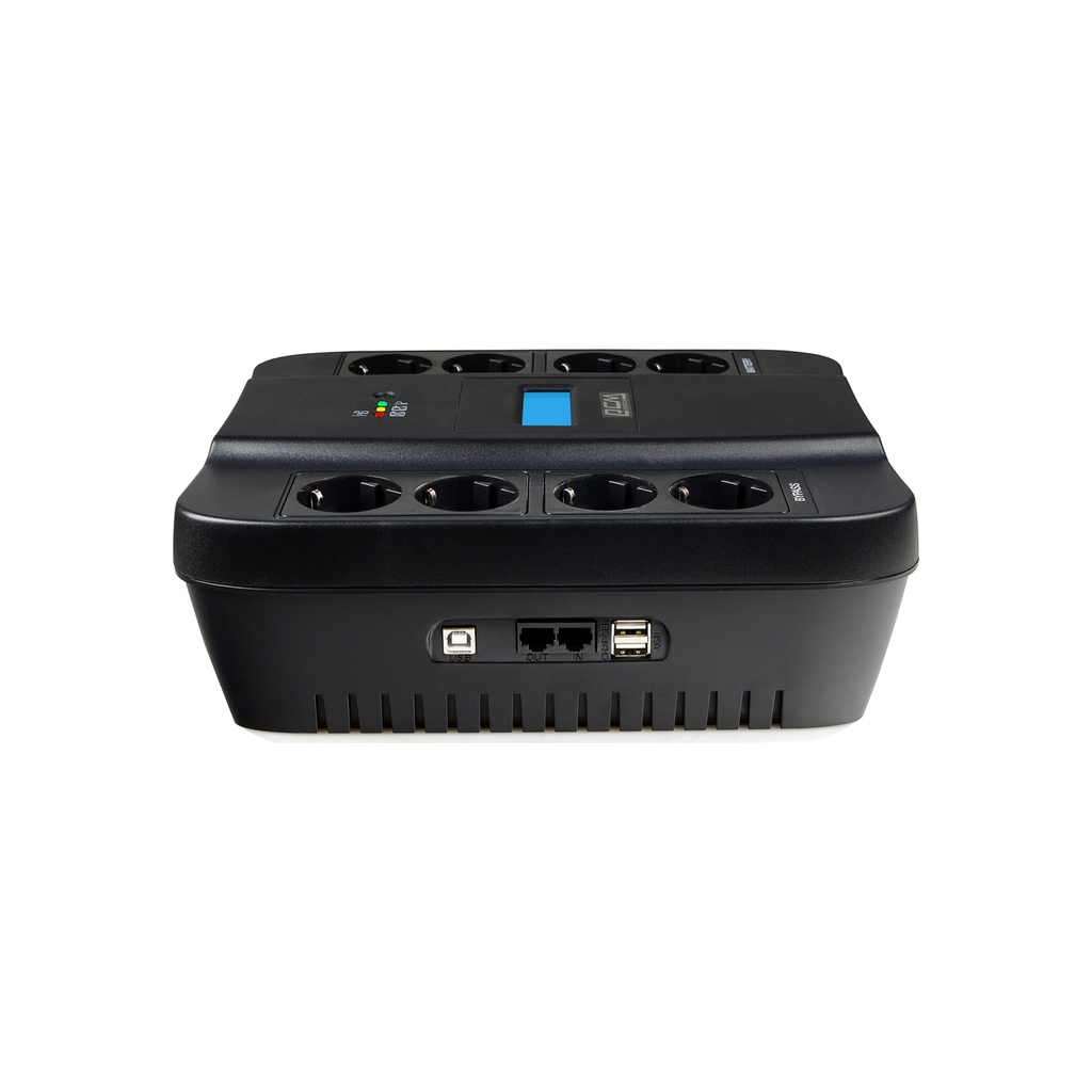 Пристрій безперебійного живлення Powercom SPD-900U Schuko - зображення 3