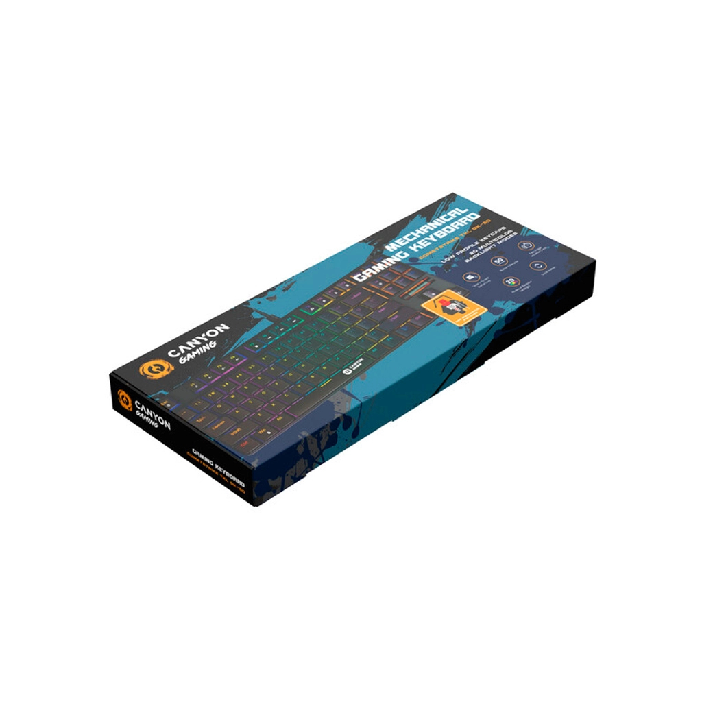 Клавіатура Canyon Cometstrike GK-50 RGB TKL USB UA Black (CND-SKB50-US) - зображення 5