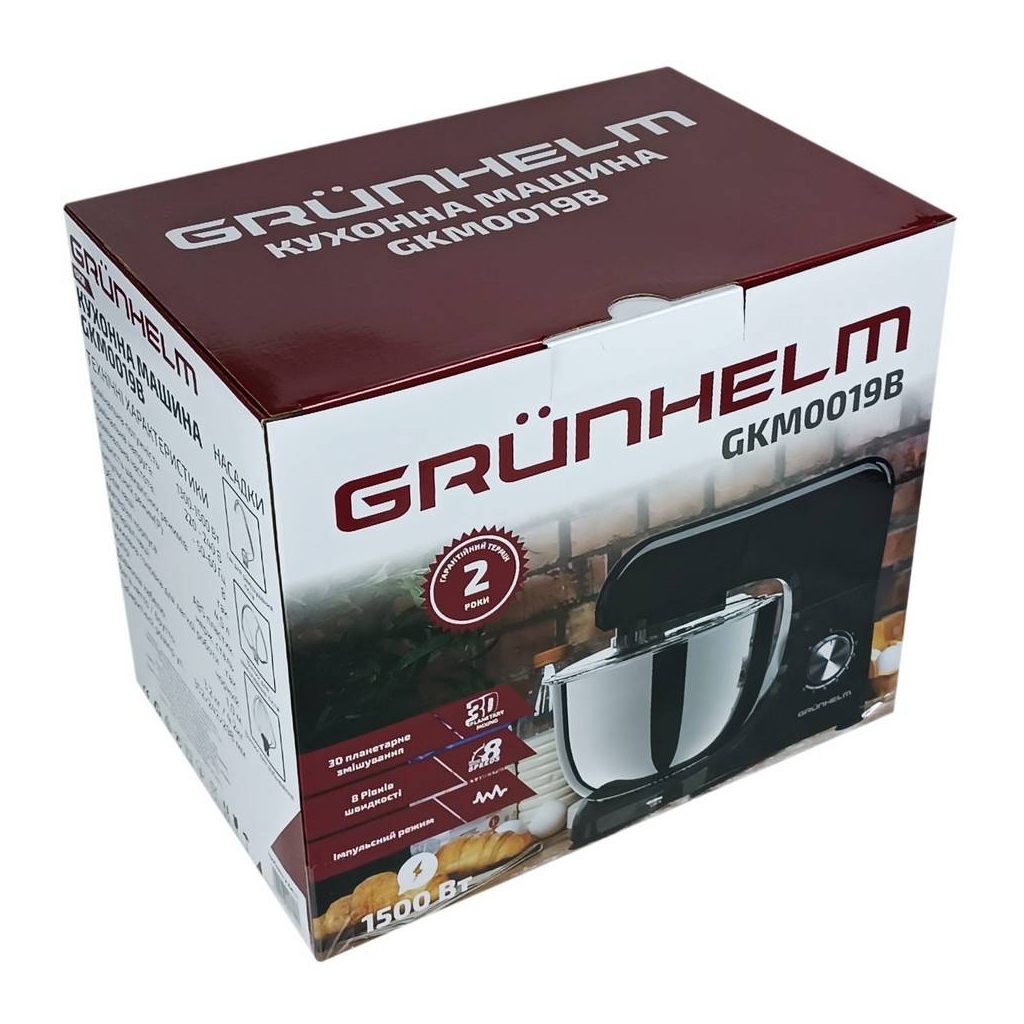Кухонний комбайн Grunhelm GKM0019B - зображення 10